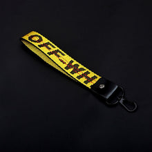 Load image into Gallery viewer, Off White Keychain Braided Ribbon Keychains For Women Men Phone Case Lanyard Key Chain Car Key Ring Wallet Bag Pendant Jewelry