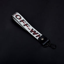 Load image into Gallery viewer, Off White Keychain Braided Ribbon Keychains For Women Men Phone Case Lanyard Key Chain Car Key Ring Wallet Bag Pendant Jewelry