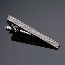 Load image into Gallery viewer, DY New and high quality laser engraving tie clip  fashion style  gold  silver and black men's business tie pin Free Delivery